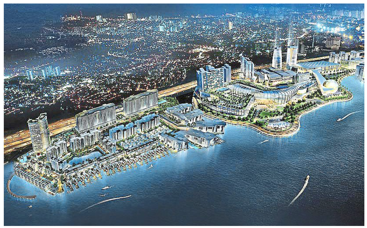 An artist's impression of the stunning overall development of the 152-acre The Light Waterfront Penang, an integrated waterfront living, that is moving from bold vision to becoming a magnificent reality.