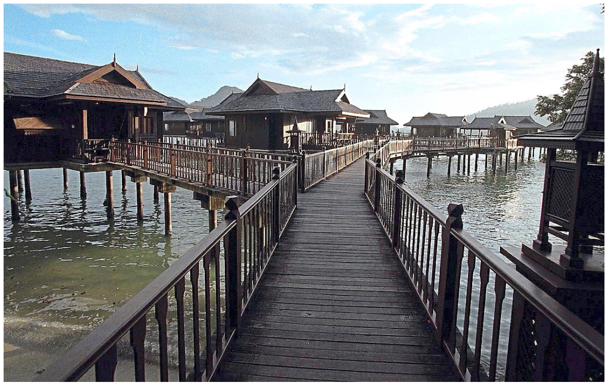 The scenic view from the chalets at Pangkor Laut Resort.