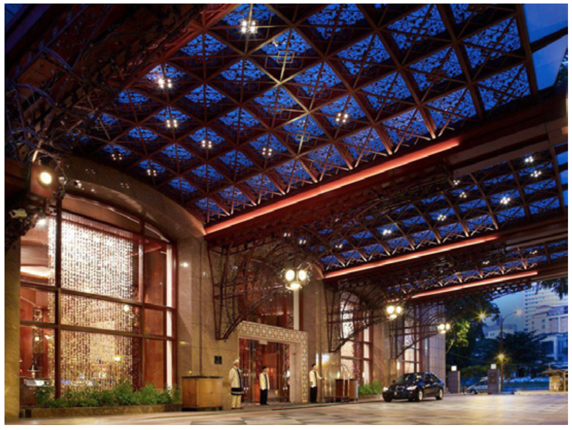 The inviting grand entrance of one of the renowned hotels in Kuala Lumpur city centre.