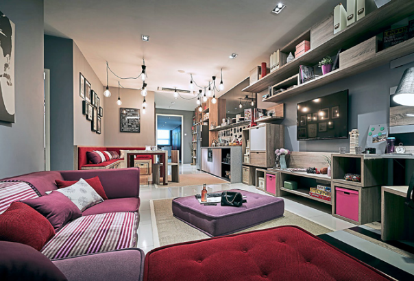 The newest service apartments are fully-furnished with innovative space saving furniture that provides plenty of attractive storage options.