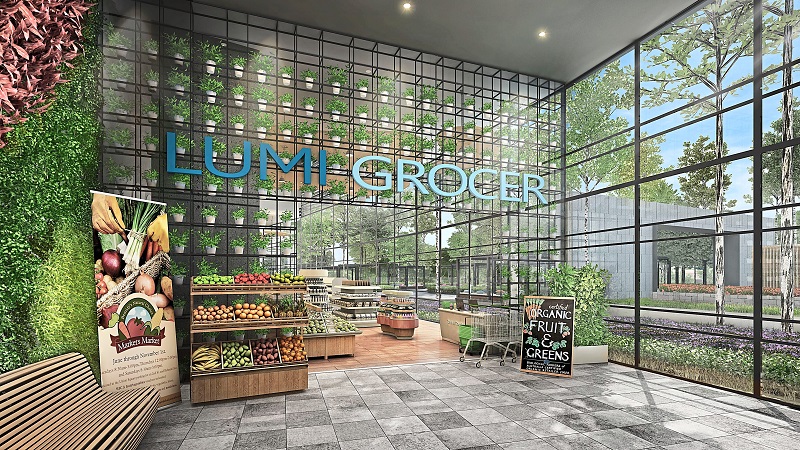 Lumi Marketplace features a mix of art, varied cuisine, shopping and many more conveniences.
