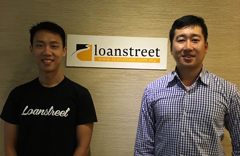Loanstreet founder Jared Lim (left) and fellow co-founder Robin Ang (right).