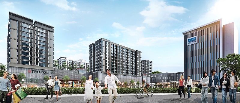 Live-and-learn, work-and-play self contained township anchored by KDU University College.