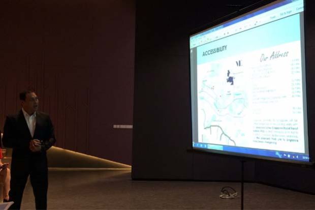 Mah Sing Group senior chief operating officer James A. Bruyns speaking during a media briefing about its latest and largest township Meridin East township in Kong Kong, Pasir Gudang in Johor.