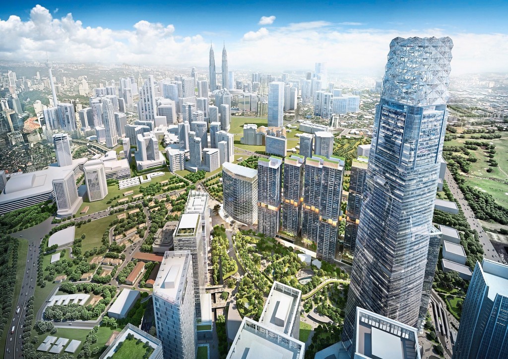 Artist’s impression of Tun Razak Exchange.