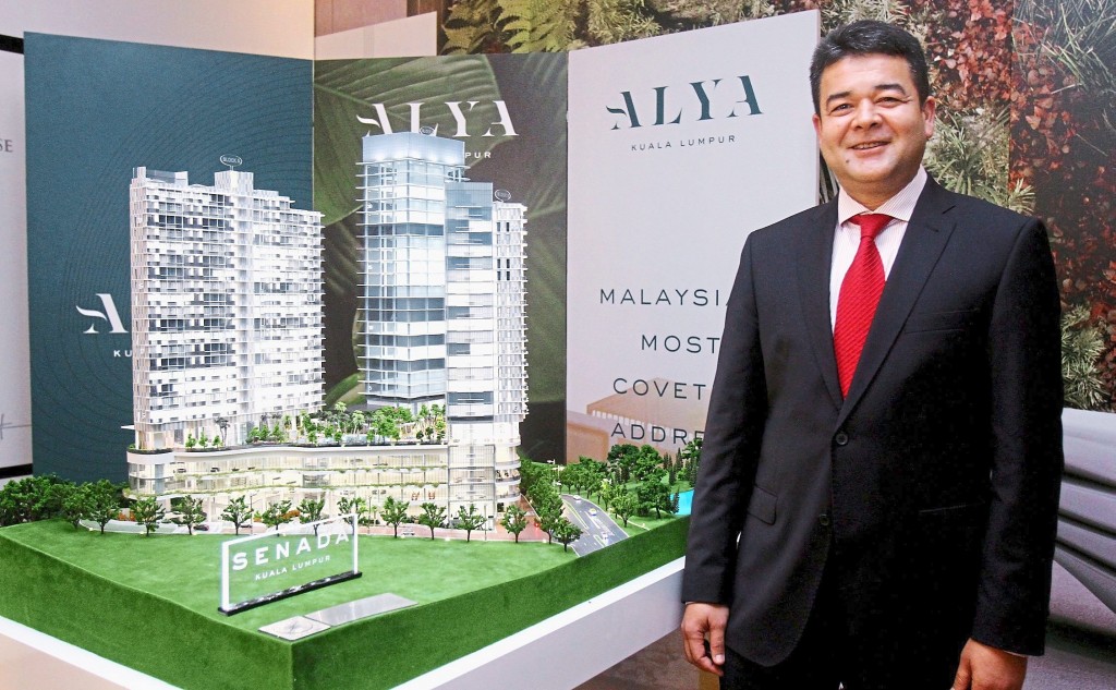 Sime Darby Brunsfield Holding Sdn Bhd chief executive officer Amir Salleh expresses the company's aspiration for the Senada Residences as part of the master planning of Alya Kuala Lumpur, Sime Darby Property's new master brand.