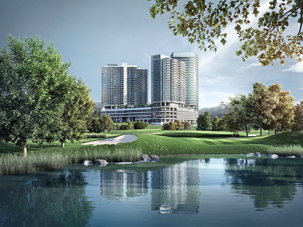 Senada Residences offers a mixed development setting in the lush greenery.