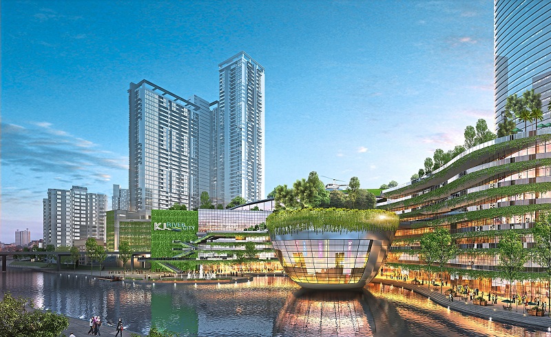 Ekovest's developments have focused on the Kuala Lumpur region, including KL River City.