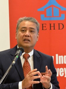 Rehda president Datuk Seri FD Iskandar during the association's Property Industry Survey for the first half of 2016. 