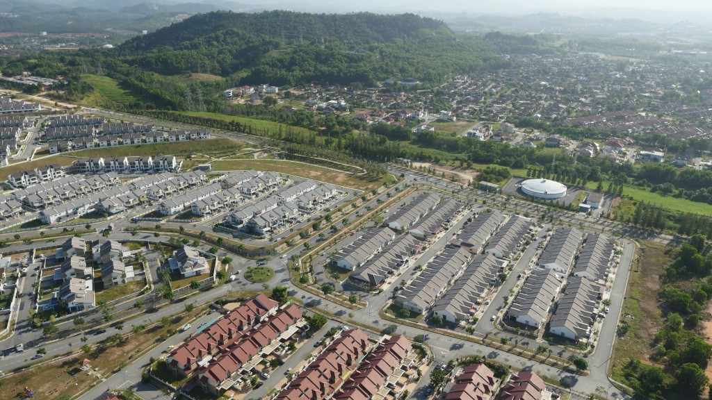 An aerial view of the magnificent Seremban 2 township.