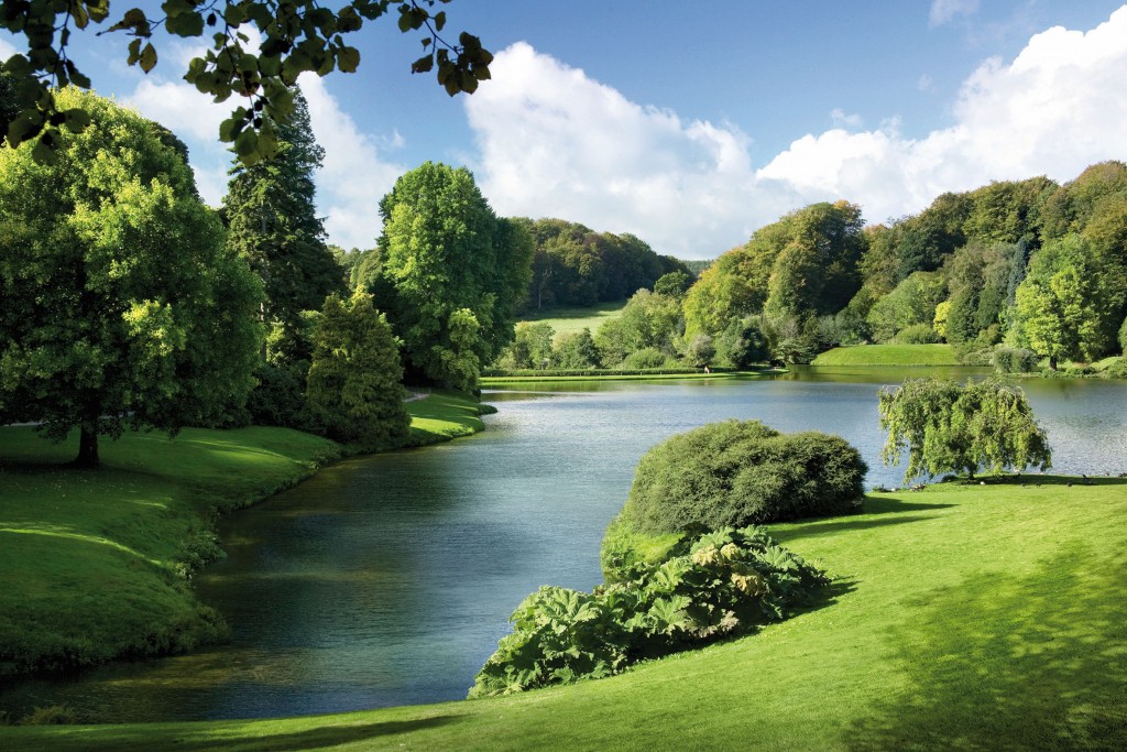 Artist's impression of the main lake and its parkland.