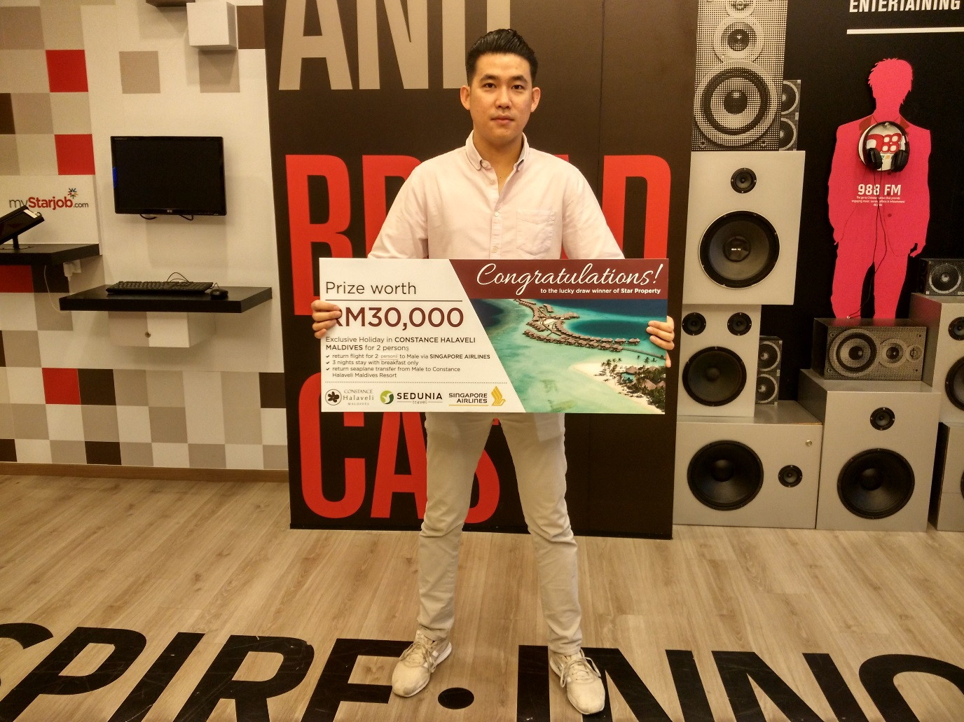 Winner of the Grand prize of StarProperty.my Fair 2016 Chan Hock Mun.