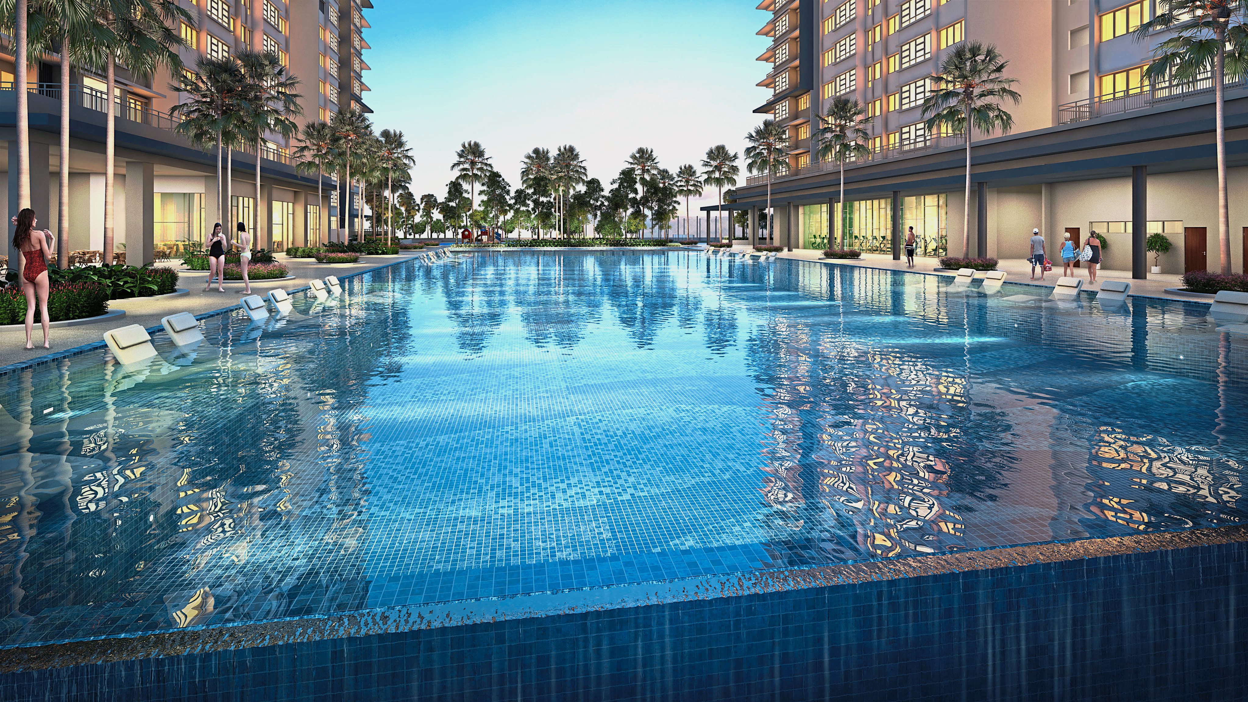 Infinity Pool at Palmyra Residence, Bandar Puteri Bangi.