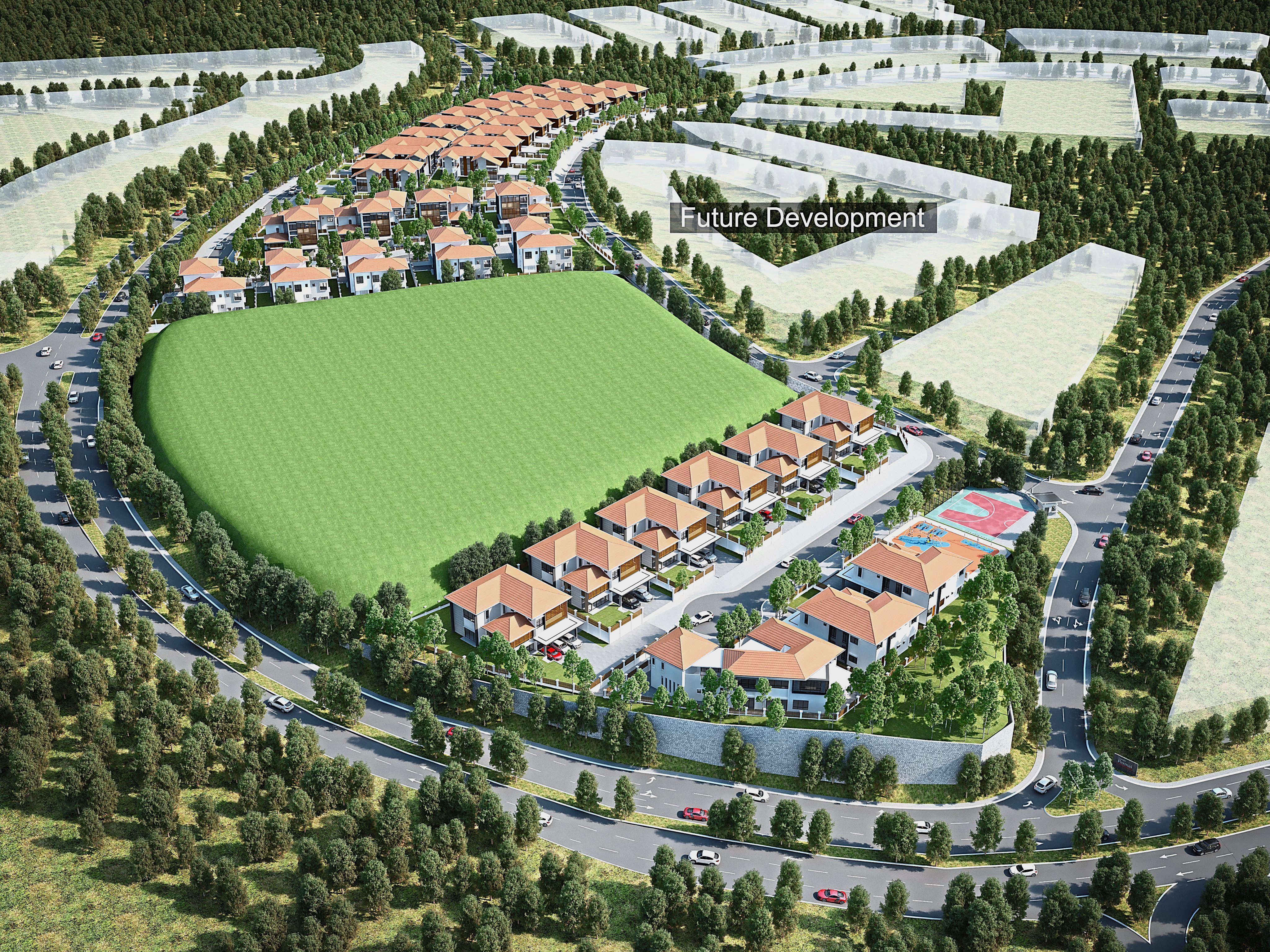 It is clear that the land mass Amber is built upon, creates a balance between the majestic properties featured here and its natural surroundings.