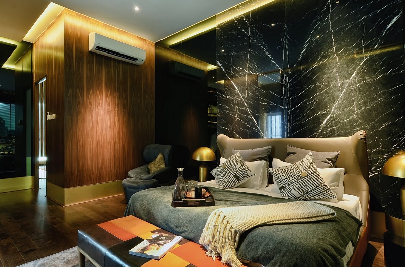 The interior of The Estate's show unit exudes elegance and luxury.