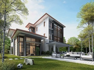 Classical architectural elegance is given a tropical twist.