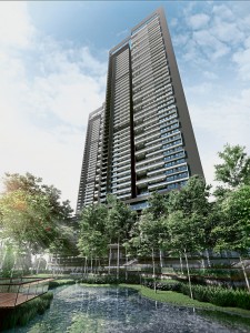 The Estate comprises 328 luxury condominiums in two 46-storey towers.