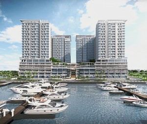This unique development has a specialised marina that holds 70 berths.