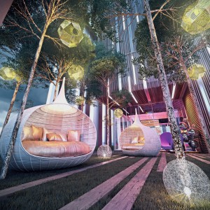 Tropicana Residences creates urban spaces for its residents to enjoy.