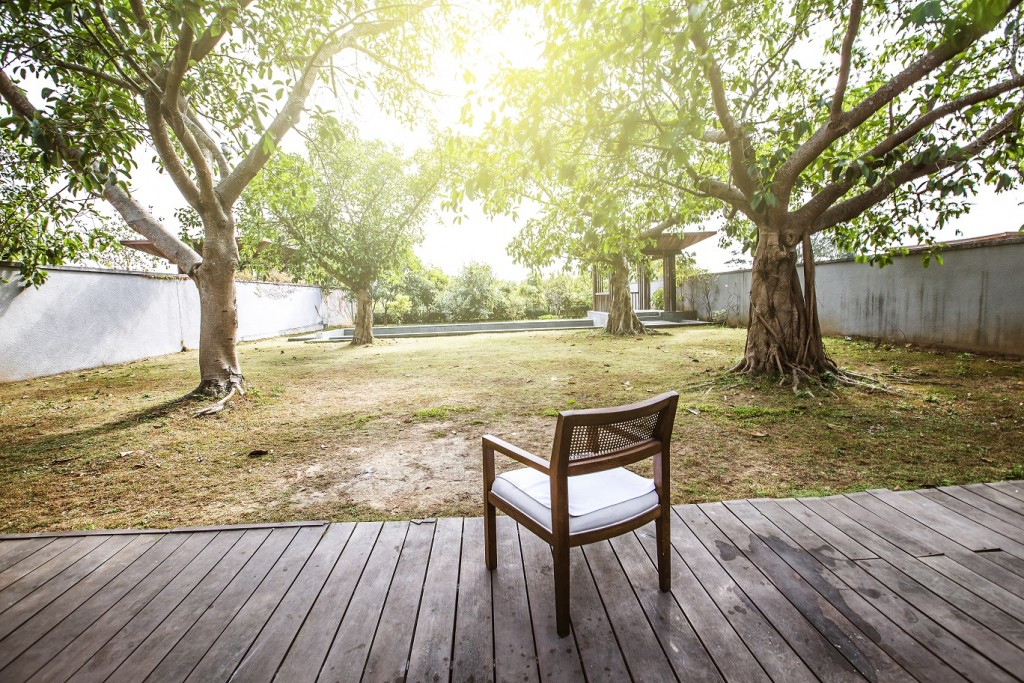 Residential district in summer