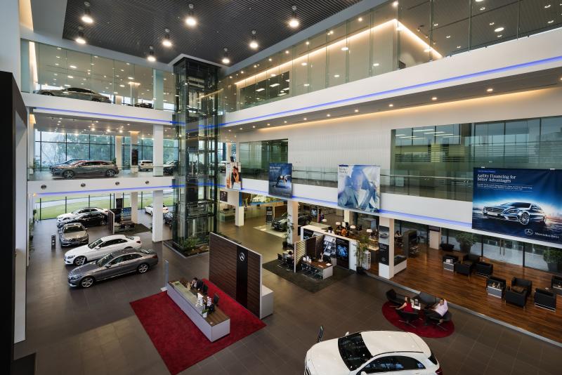 Atrium of the Main Lobby of the Balakong Mercedes-Benz Autohaus.