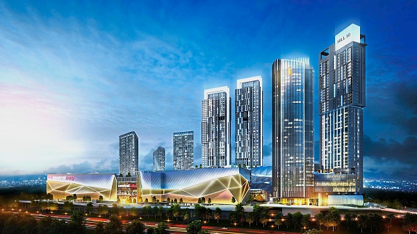The heart of i-City comprising Central i-City Mall, DoubleTree by Hilton, Hill10 Residence and a Grade A office tower.