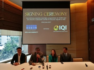 From left: Dave Chong, Kashif Ansari, Michelle Siew and Shahid Saleem at the press conference.