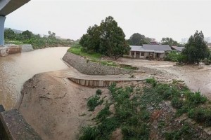 The ramp running into Sungai Langat off Jalan Kajang 8 in Taman Kajang Baru, Kajang