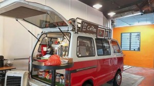 A house has been converted into a cafe. More and more residents, particularly the younger ones, are starting new businesses in the village 