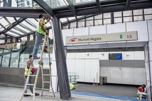 All set: Phase 2 between the Muzium Negara and Kajang stations will be opened to the public from 4pm today. — Bernama