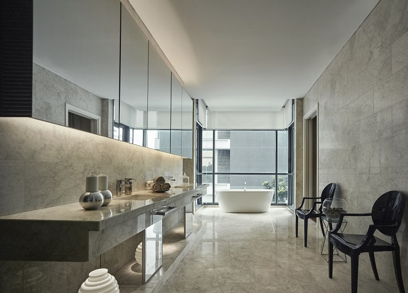 Lofty ceilings measuring 3.5 metres let in natural sunlight and cool breezes.