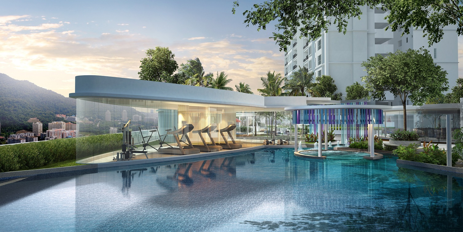 The Amarene主打翠绿悠闲,其公寓设施划分和安置在不同主题区。