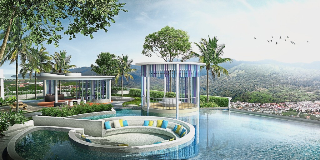 The sunken seating is a unique feature found in The Amarene where residents can bond with family and friends.