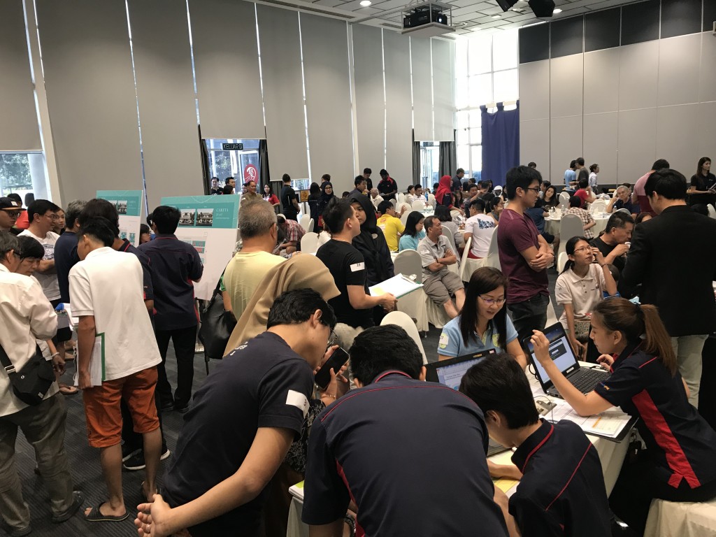 A large turnout of potential buyers at the launch of the Careya Starter Homes series in Setia Alam which saw all units allocated being sold out.