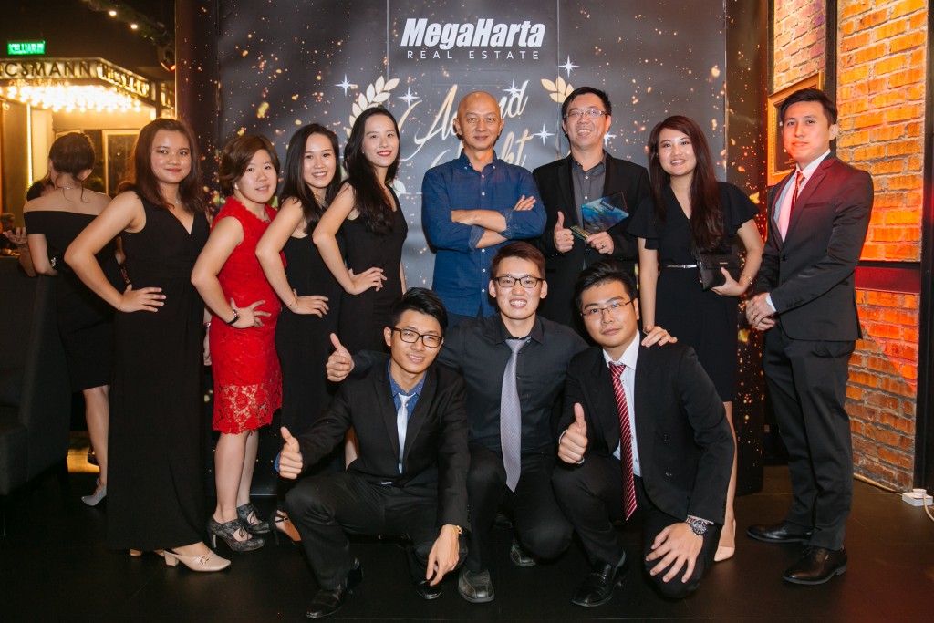 The MegaHarta Real Estate Sdn Bhd team at the Real Estate Awards Night