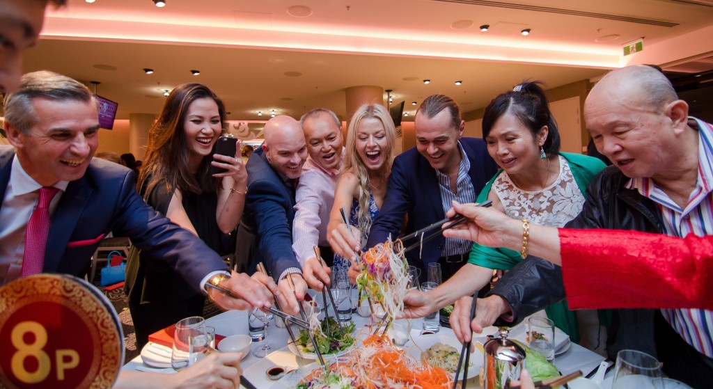 Diana Chan (2nd from left), Choong Kai Wai (4th from left) and Shannon Bennet (third from right) at the event