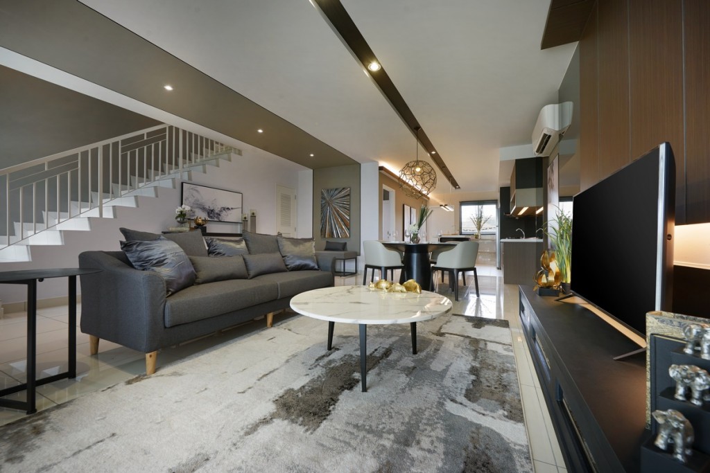 Interior layout of the living room