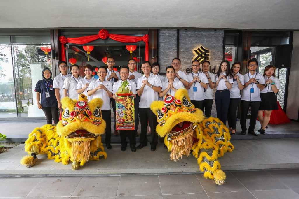 Emerald Hills team at the newly opened sales gallery, after the event