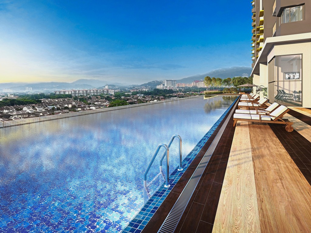 Embrace moments of buoyancy while relaxing in the delightful pool at PV18 Residence.