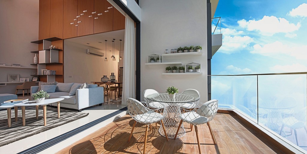 Spacious balconies for families to relax and unwind.