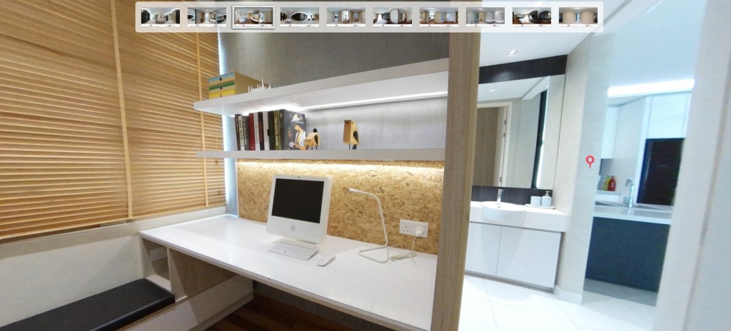 虚拟展会透过3D虚拟现实环境，让民众足不出户，可透过上网参观各大发展商的示范单位。