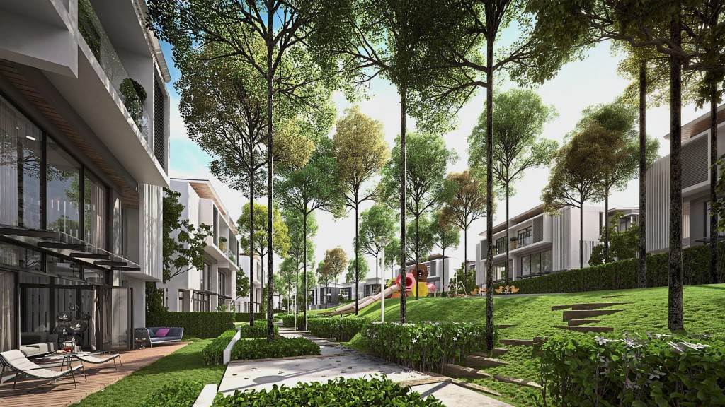 At Sejati Residences, linear park with direct access from homes are perfect for easy strolls.