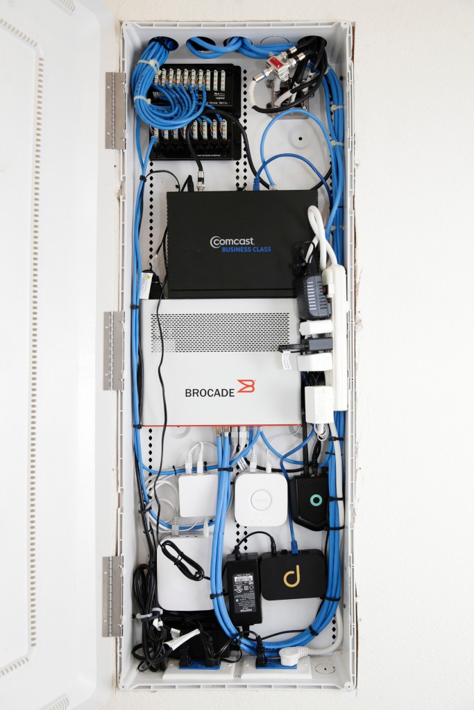 The brains of a smart home are seen in an Amazon ‘experience center’ in Vallejo