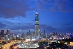 The 106 storey The Exchange 106 building at Tun Razak Exchange in KL will be about 40 meters taller than the country's current tallest building, the Petronas Twin Towers. (RAJA FAISAL HISHAN/The Star)