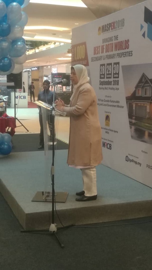 YB Zuraida Kamaruddin, speaking of her ministry's objectives.