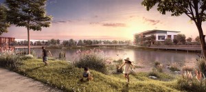 The development combines residential and commercial components with abundant green spaces and parks that promote healthy lifestyles for all to enjoy.
