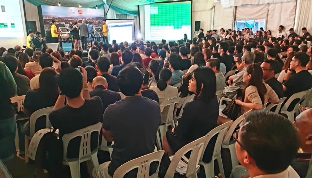 During the launch of the new units of Cantara Residences