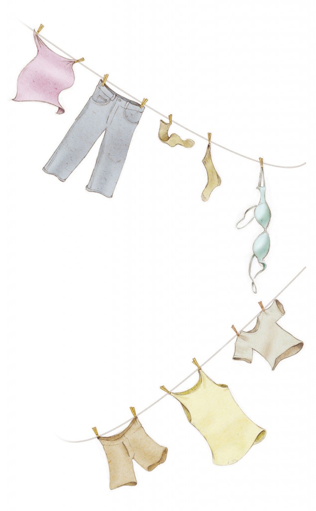 ILLUSTRATION: Clothesline