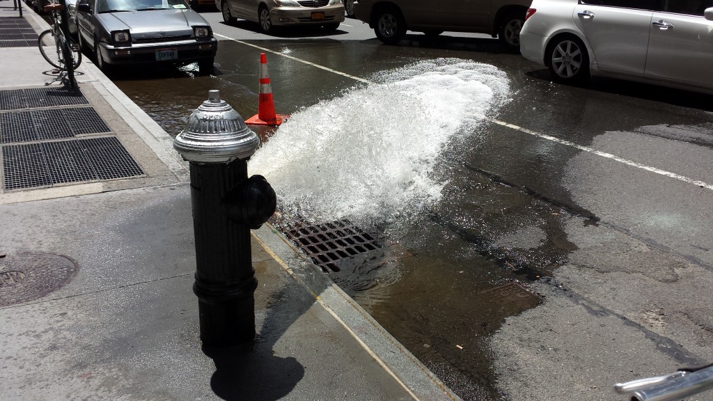 Please don't drink from a fire hydrant.