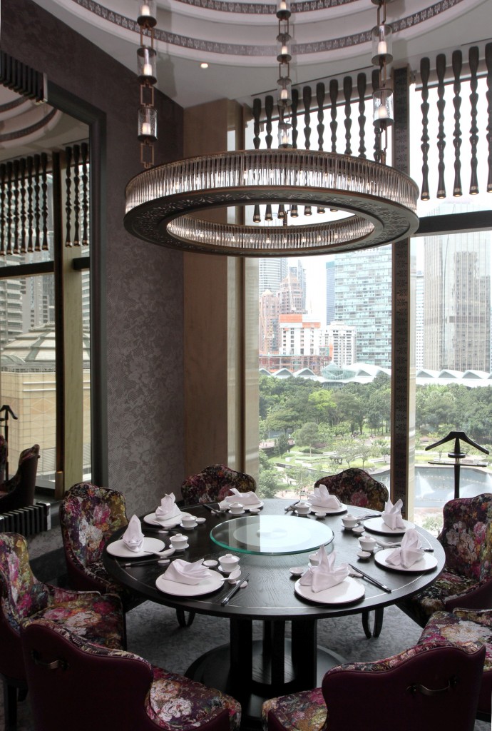 In the private dining room of the Yun House in Four Seasons Hotel Kuala Lumpur.